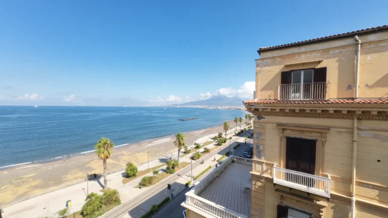 Vesuvius seen from my hotel in Castellamare